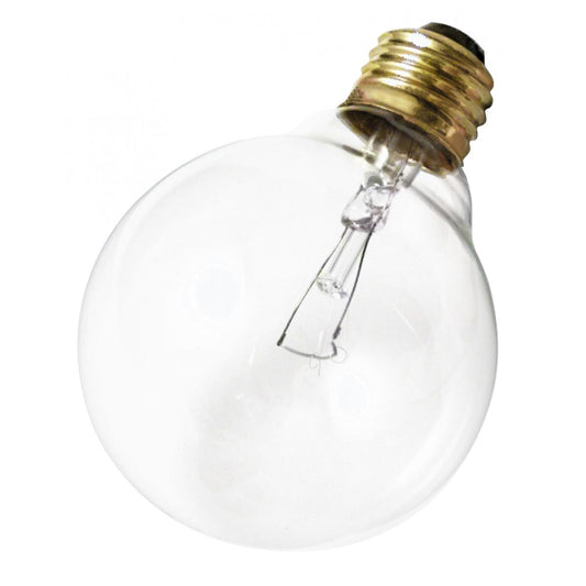 image of 40 Watt G25 Incandescent - Clear - 2500 Average rated hours - 300 Lumens - Medium base - 220 Volt