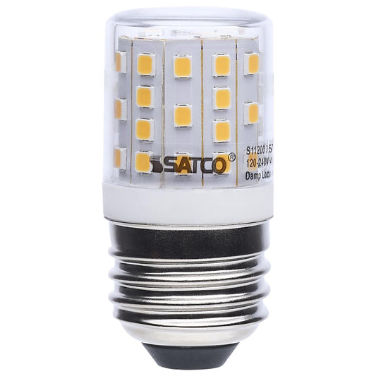 image of 3.5 Watt T14 LED - 3000K CCT - Medium Base - Clear Finish - Appliance Lamp - 120-240 Volt