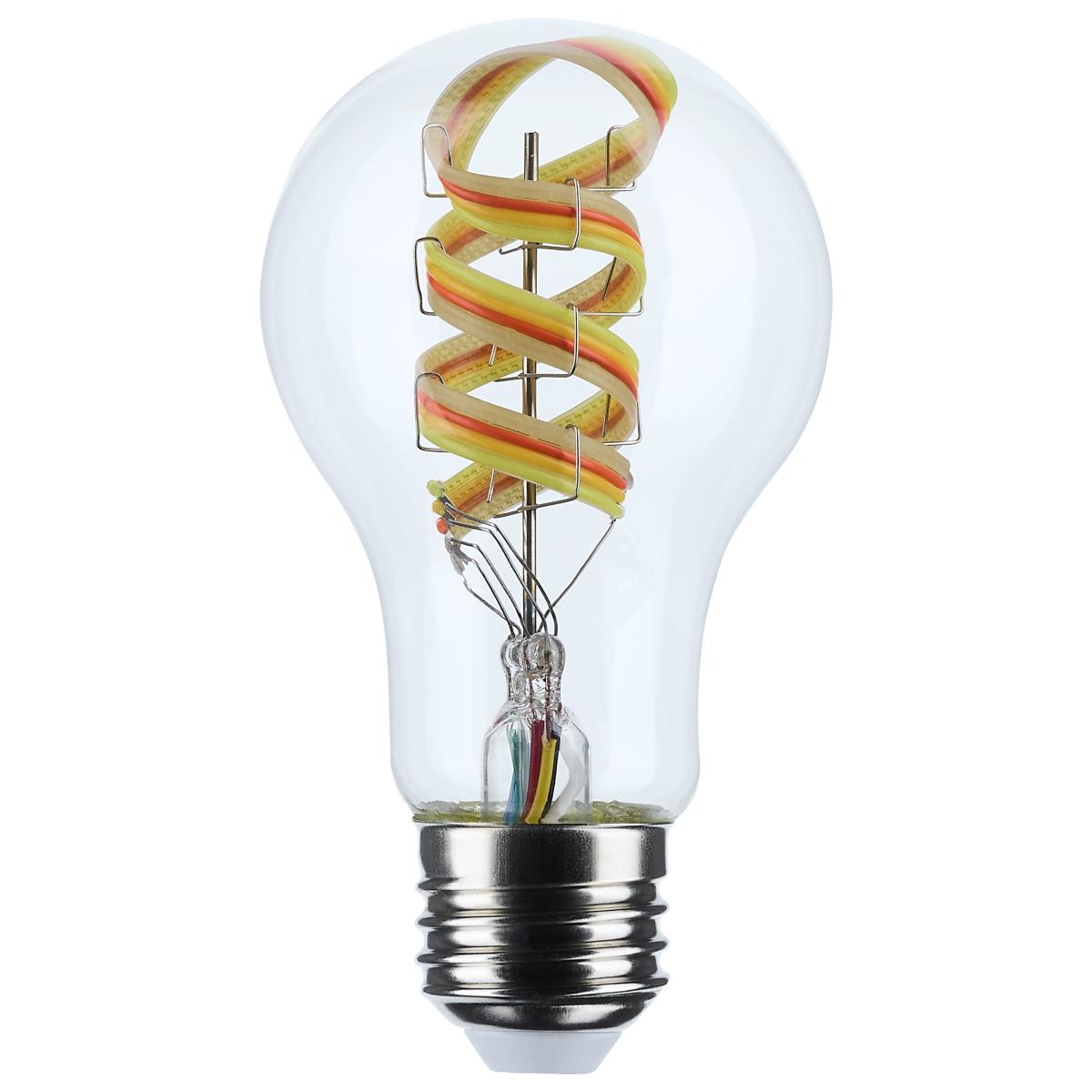 image of 6 Watt - A19 LED - 2700K-5000K RGB/Tunable White - Starfish IOT - Clear - Medium Base - 120 Volt