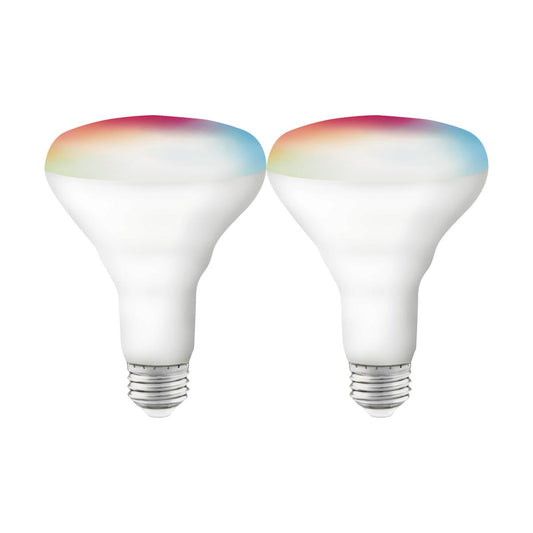 image of 9.5 Watt - BR30 LED - RGB & Tunable White - Starfish IOT - 120 Volt - 800 Lumens - 2-pack