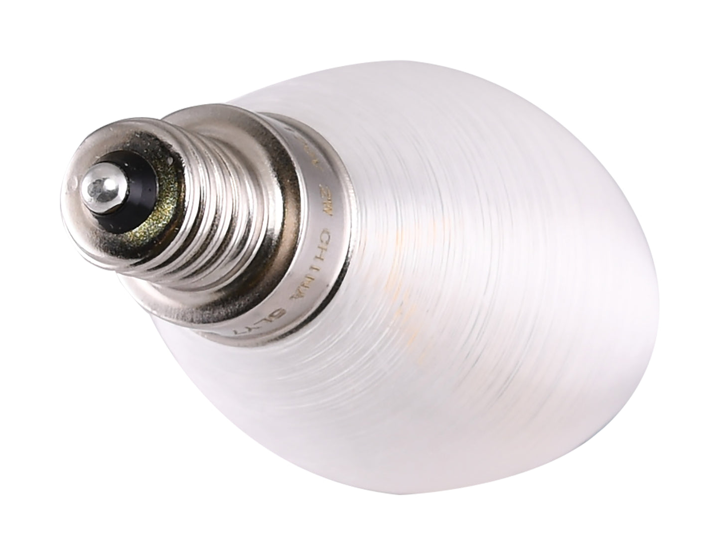 image of 4 Watt CA11 LED - Satin Spun Clear - Candelabra base - 2700K - 120 Volt