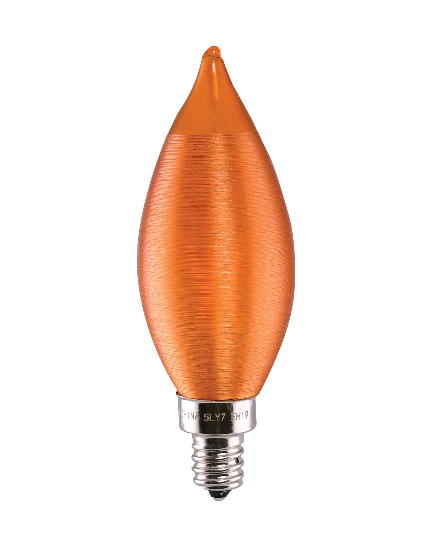 image of 4 Watt CA11 LED - Satin Spun Amber - Candelabra base - 2100K - 120 Volt