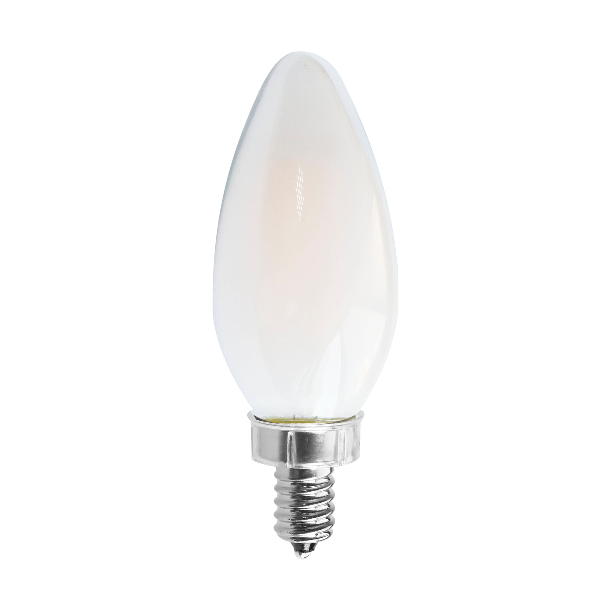 image of 8 Watt C11 LED - Frosted - Candelabra base - 2700K - 90 CRI - 760 Lumens - 120 Volt