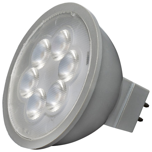 image of 4.5 Watt MR16 LED - Silver Finish - 5000K - GU5.3 Base - 360 Lumens - 12 Volt