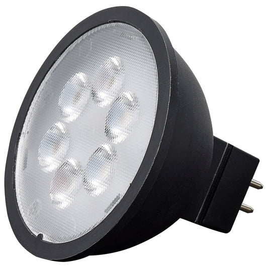 image of 4.5 Watt MR16 LED - Black Finish - 3000K - GU5.3 Base - 360 Lumens - 12 Volt