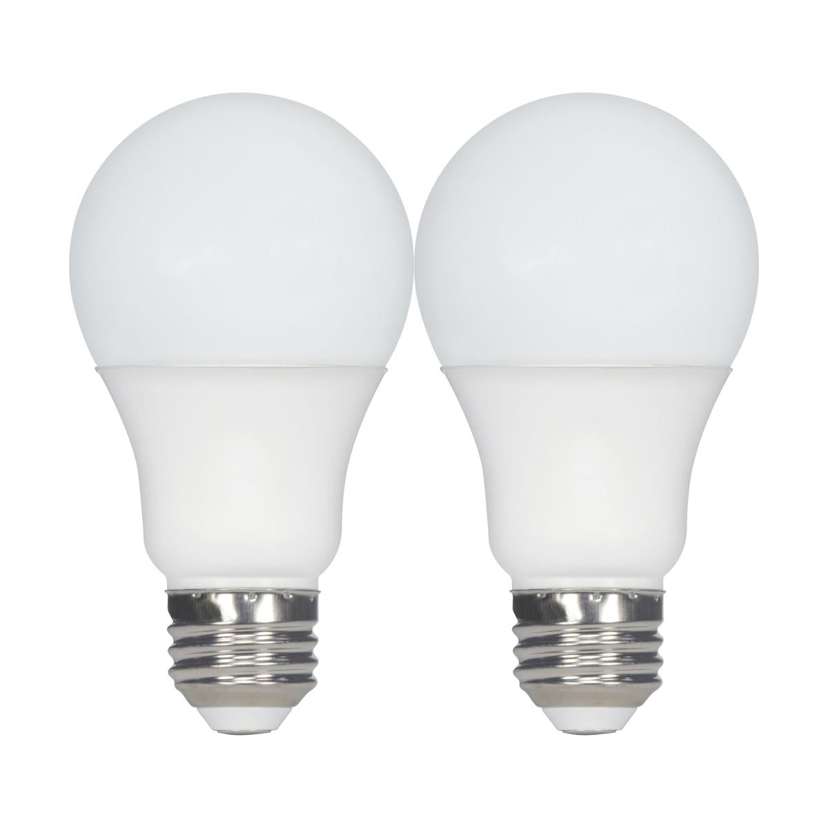 9.8 Watt - A19 LED - 2700K - Medium base - 220 deg. Beam Angle -120 Volt - Pack of 2