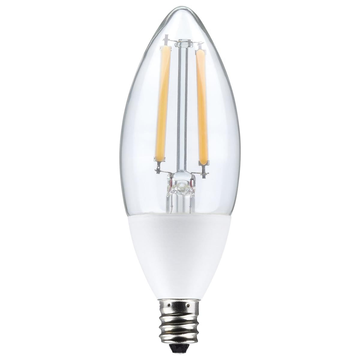 5 Watt B11 - Dusk to Dawn LED - 5000K - Candelabra Base - 120 Volt - 90 CRI - With Photocell