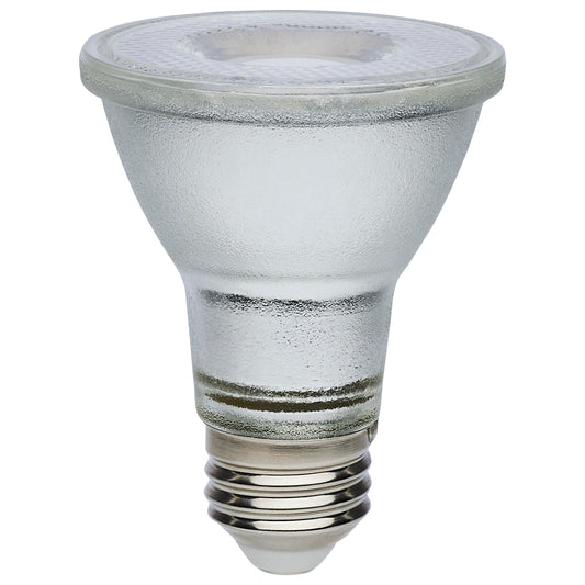 image of 7 Watt Econo LED PAR20 - 3000K - 35 Degree Beam Angle - Medium Base - 120-277 Volt - Silver Finish