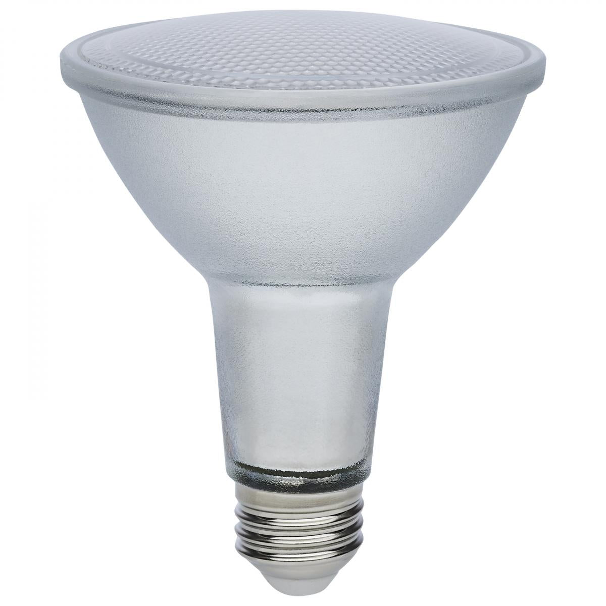 12 Watt Econo LED PAR30LN - 3000K - 35 Degree Beam Angle - Medium Base - 120-277 Volt - Silver Finish