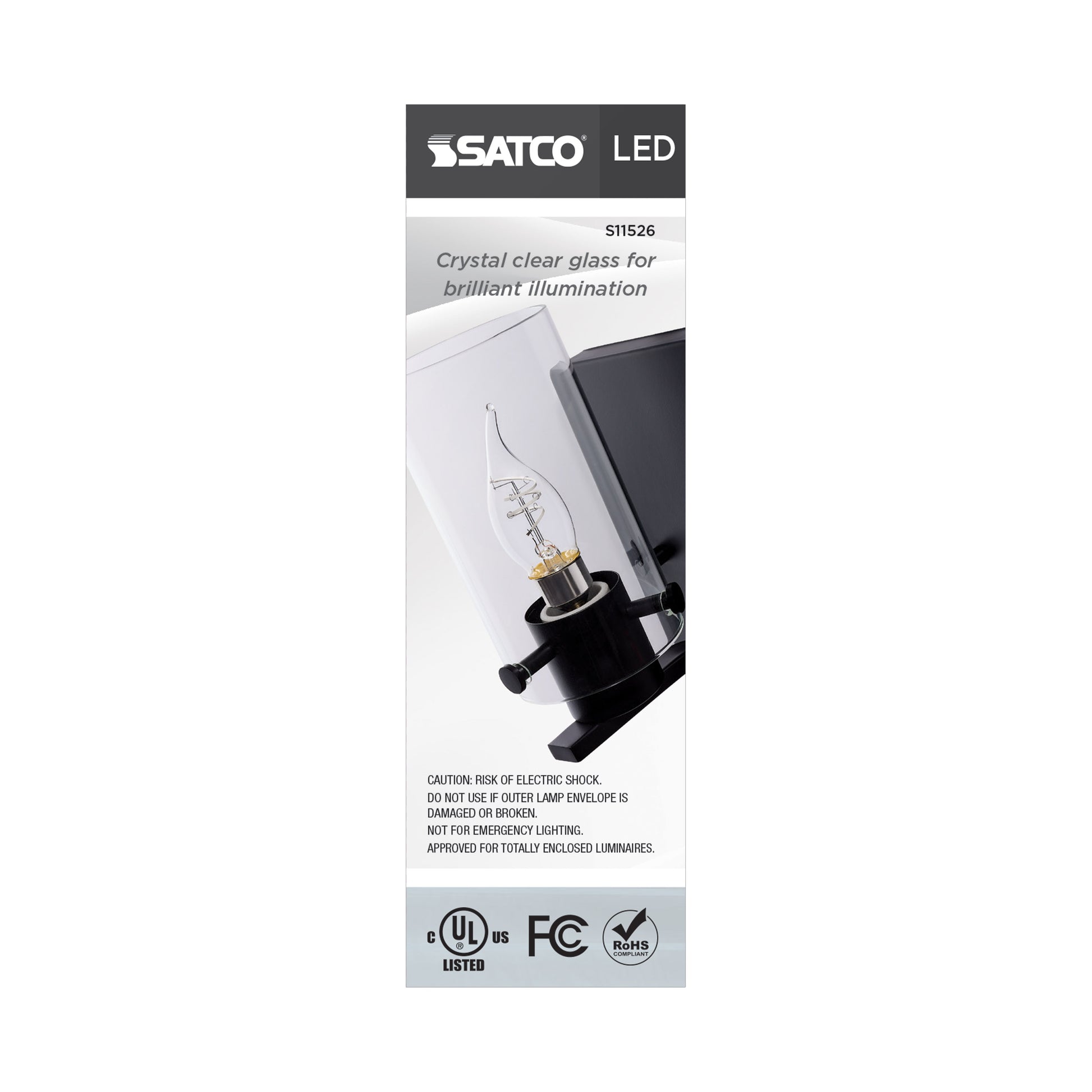 image of 4 Watt LED - Reminiscent - Flex Gray Coil Filament - CA11 - Candelabra Base - 2700K CCT - Clear - 120 Volt