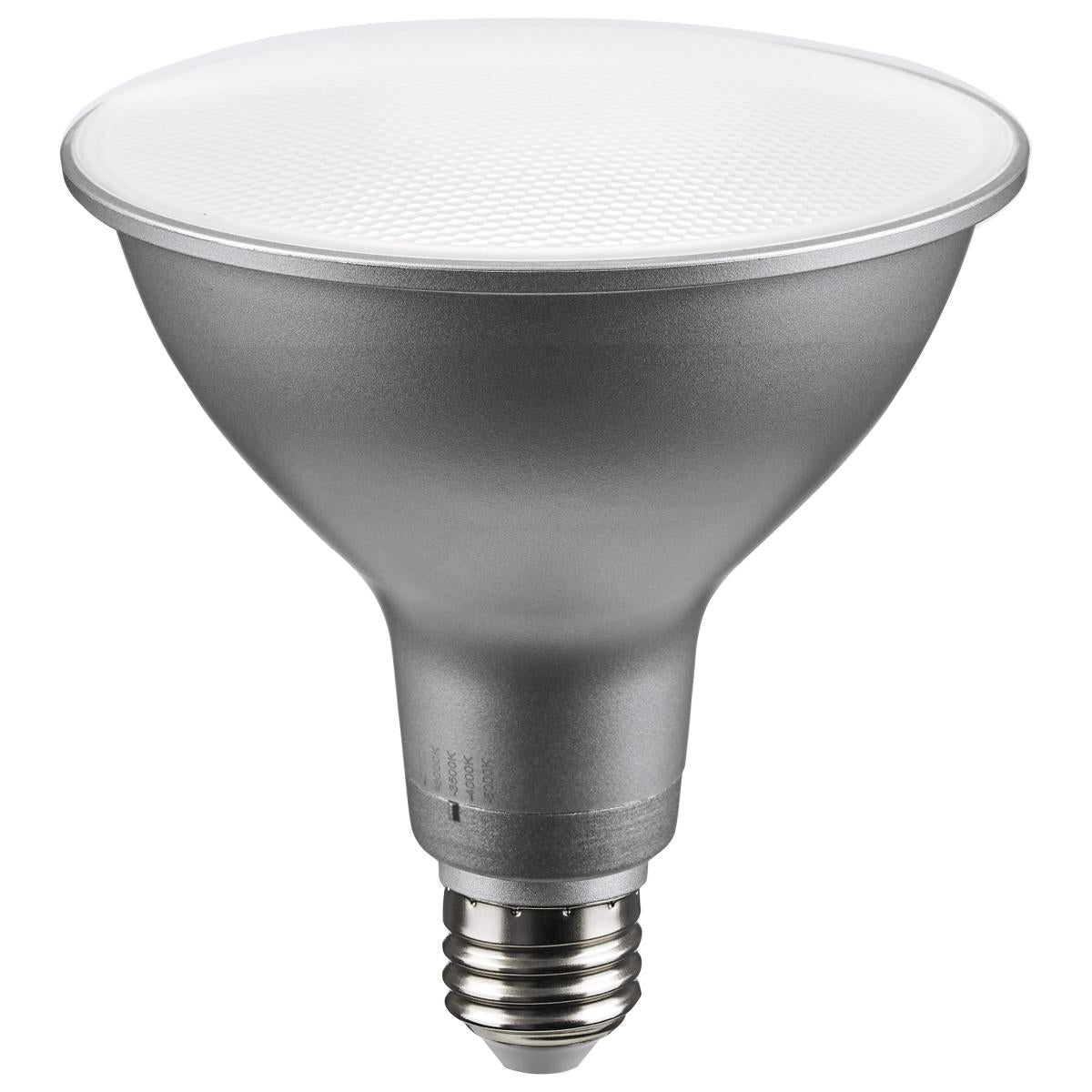 image of 13.3 Watt PAR38 LED - Medium Base - Silver Finish - CCT Selectable - 120 Volt - 40 Degree Beam Angle