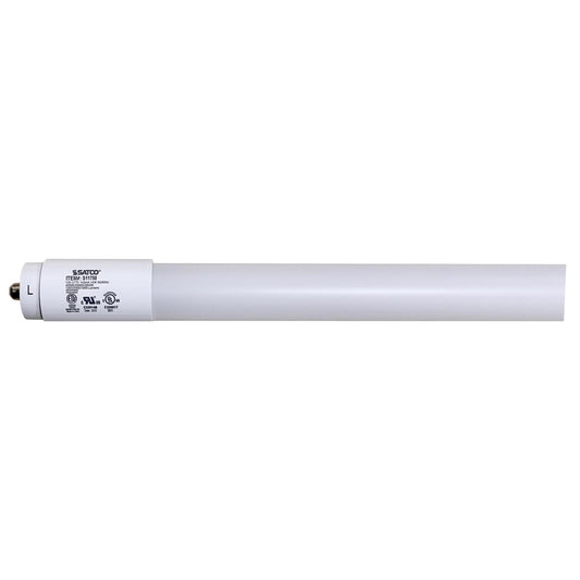 image of 14 Watt T8 LED - Single Pin Base - CCT Selectable - PET Shatterproof Coated - White Finish - Type B - Ballast Bypass - 48 Inches - 120-277 Volt