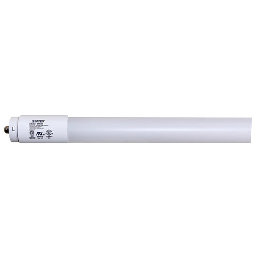 image of 14 Watt T8 LED - Single Pin Base - CCT Selectable - PET Shatterproof Coated - White Finish - Type B - Ballast Bypass - 48 Inches - 120-277 Volt