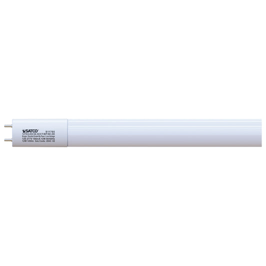 image of 12 Watt - 3 Foot LED - T8 - CCT Selectable - Type B Ballast Bypass - G13 Base - 120-277 Volt