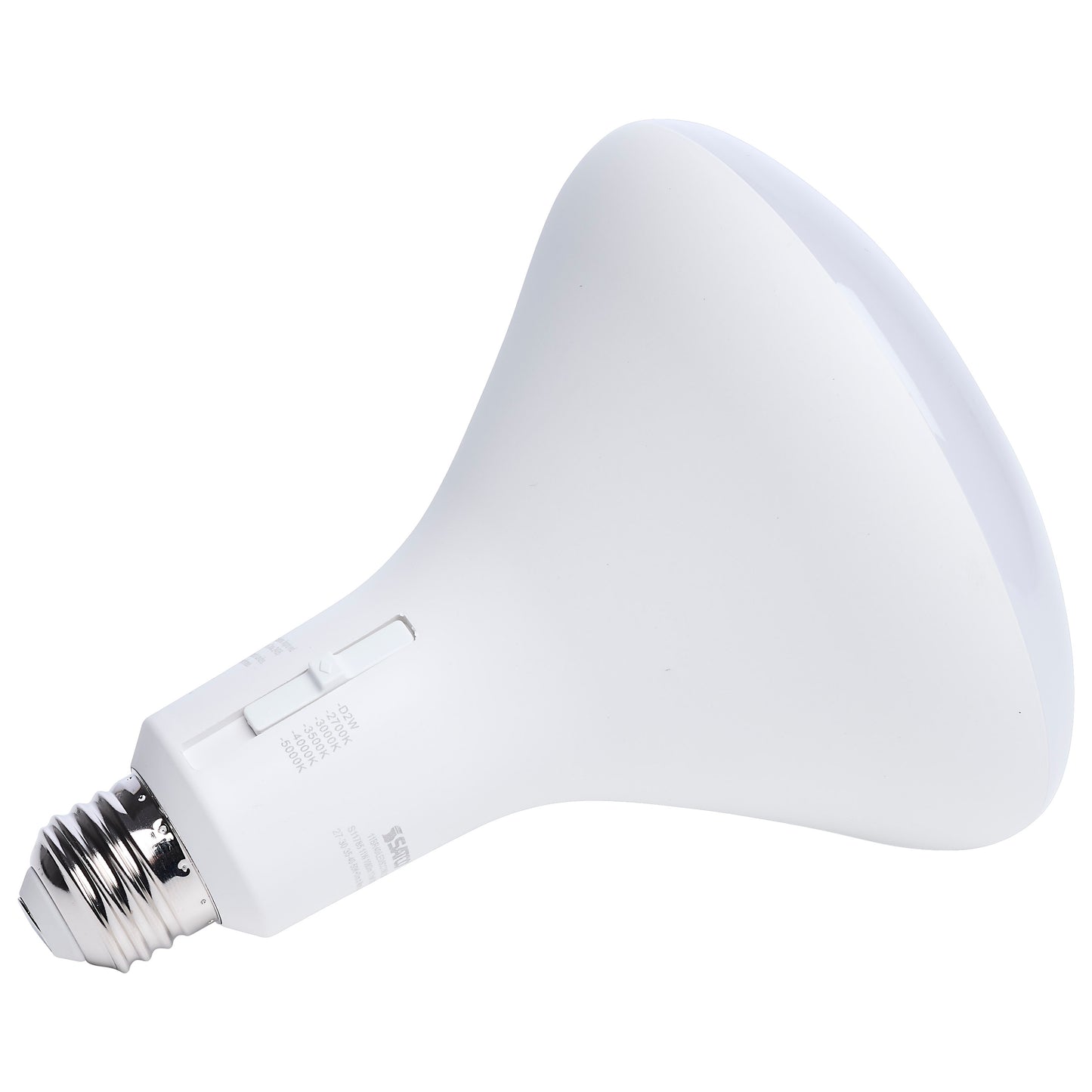 image of 11 Watt BR40 LED - 27K/30K/35K/40K/50K CCT Selectable - Dim to Warm - White Finish - 120 Volt