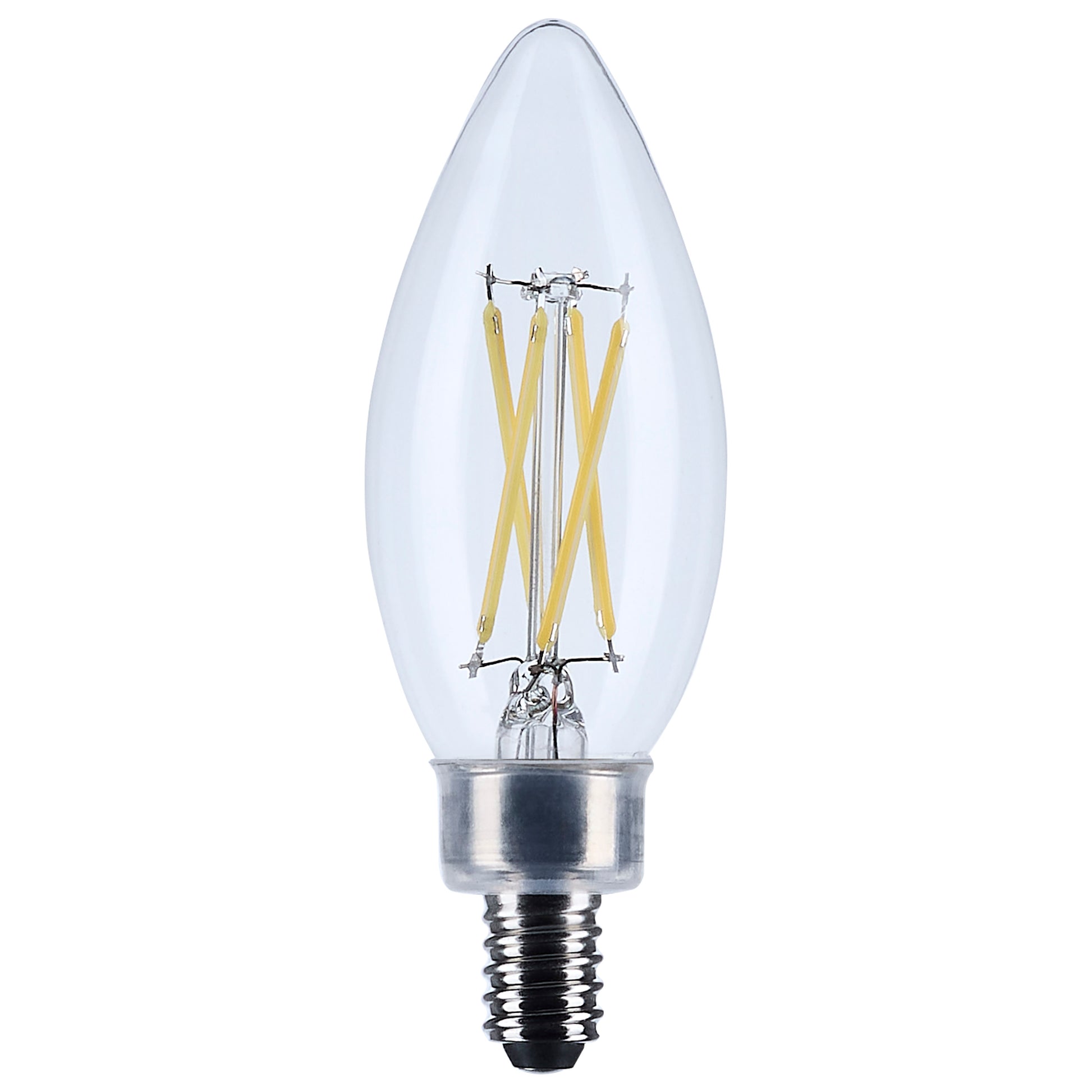 image of 4.5 Watt - B11 LED - Clear - 350 Lumens - 3000K - European base - 120 Volt