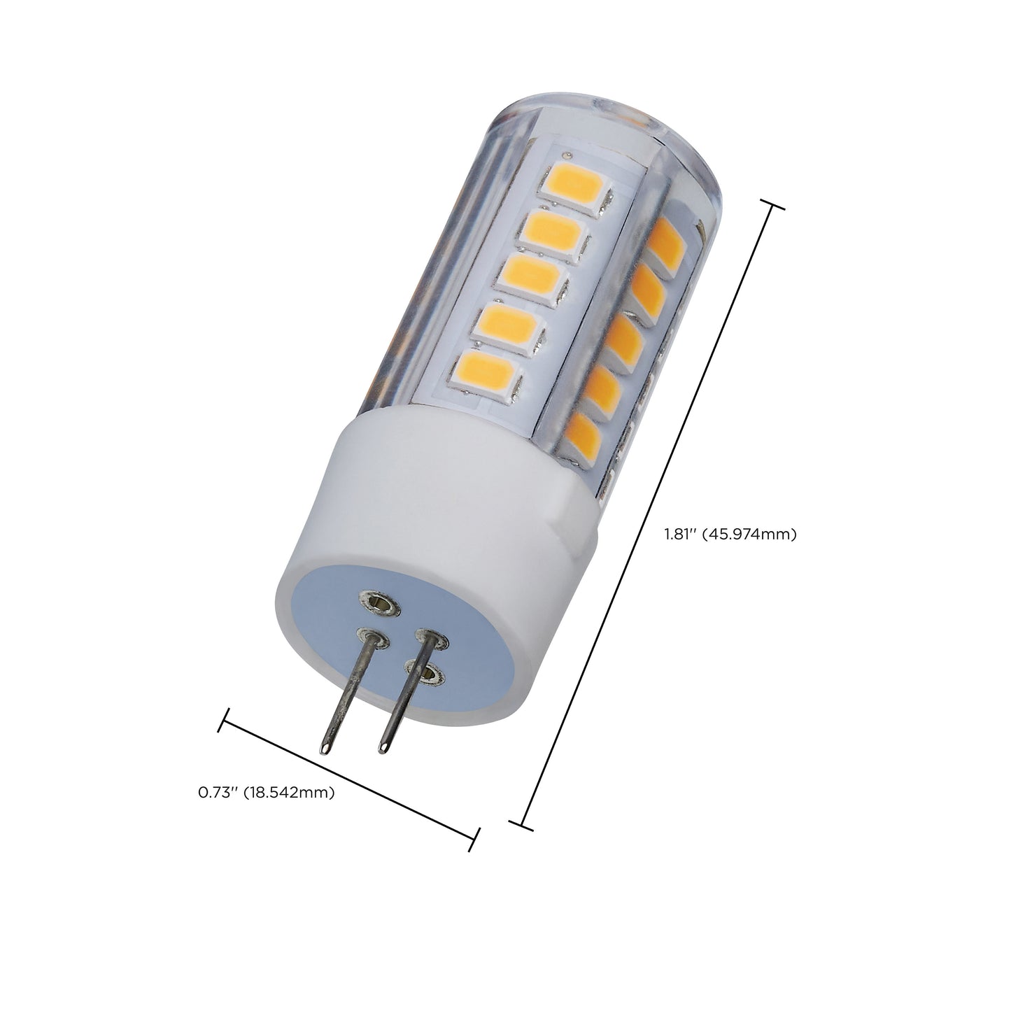 image of 4.5 Watt Mini LED - G4 Base - 3000K - Clear Finish - 12 Volt