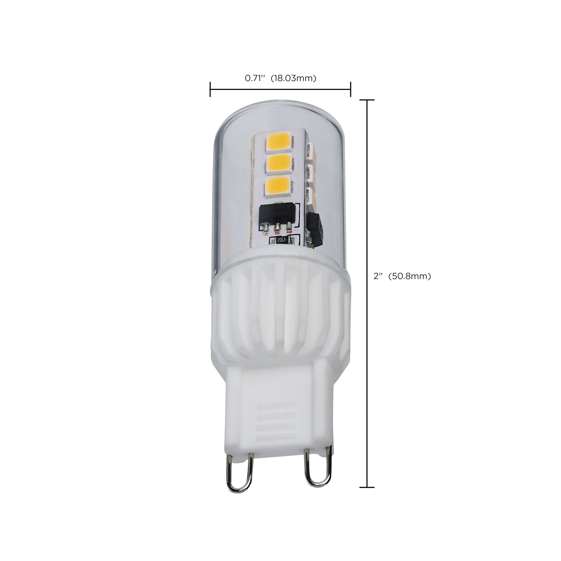 image of 3.5 Watt Mini LED - G9 Base - 3000K - Clear Finish - 120 Volt