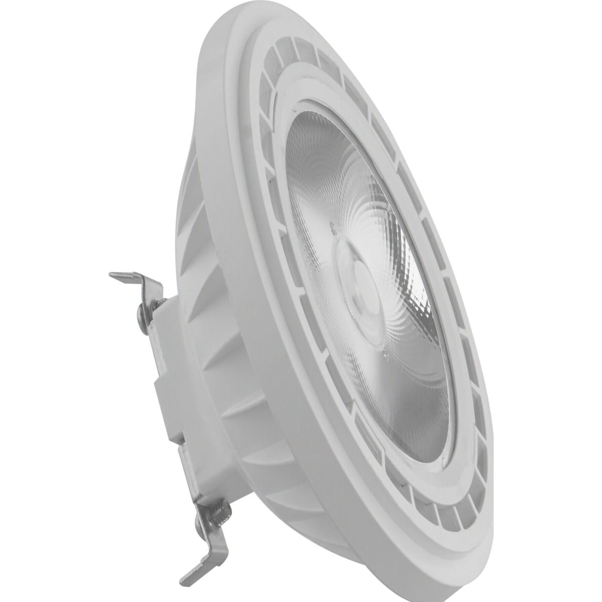image of 7 Watt - AR111 - COB LED - 520 Lumens - G53 Base - 80 CRI - 3000K - 12 Volt - 12 Degree Spotlight Bulb
