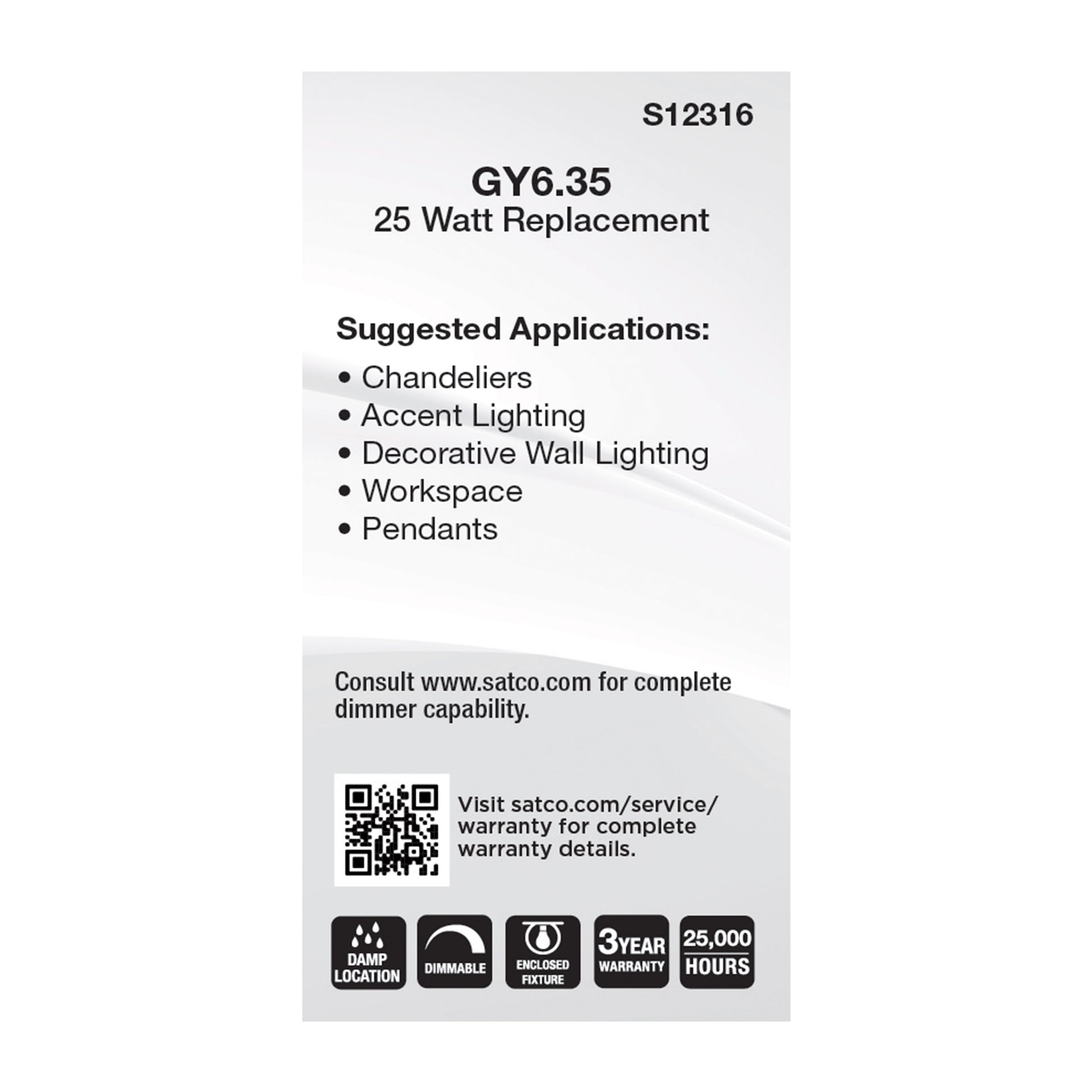 image of 3 Watt T5 LED - Clear Finish - GY6.35 Base - 3000K - 12 Volt