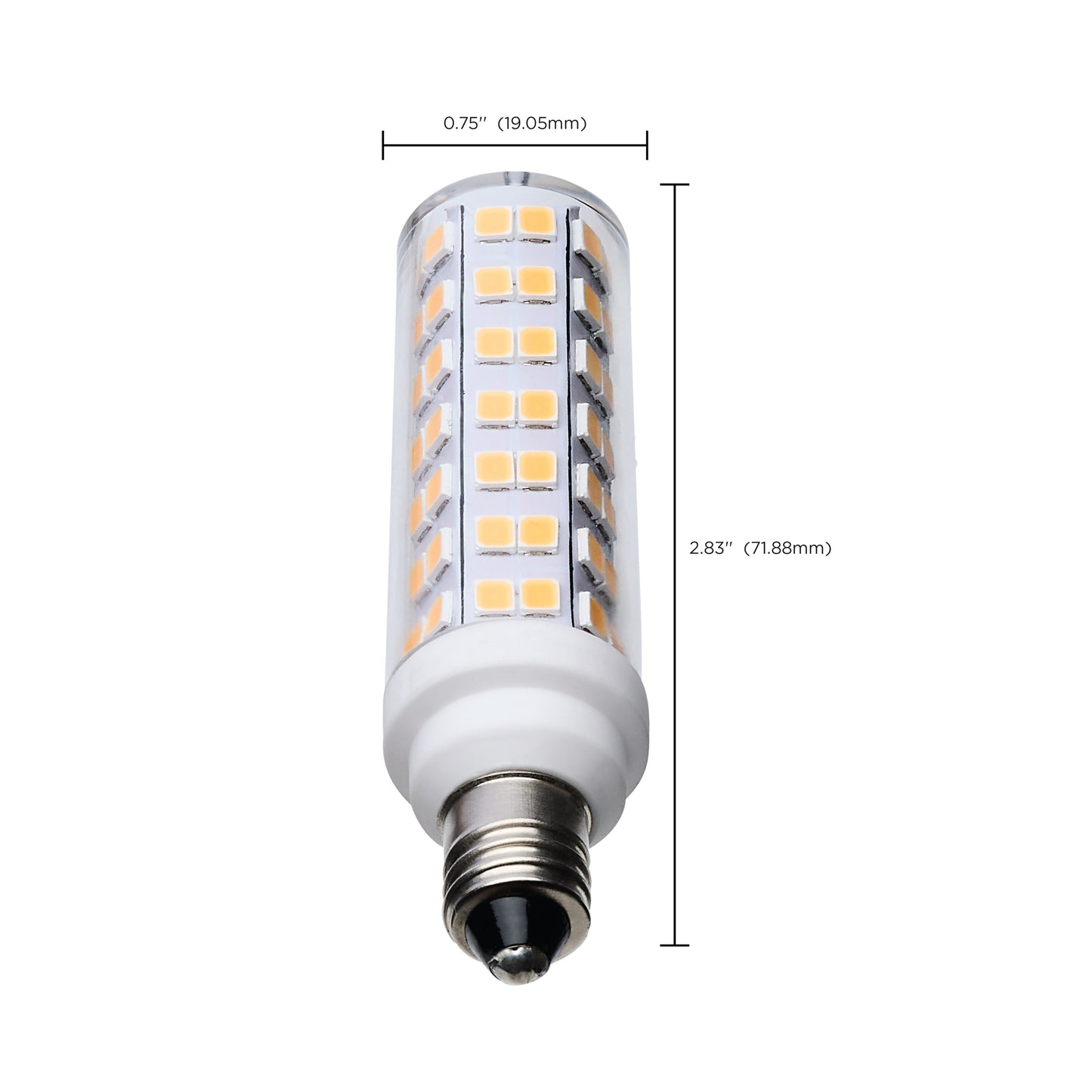 image of 6.5 Watt T6 LED - Clear Finish - E11 Base - 3000K - 120 Volt
