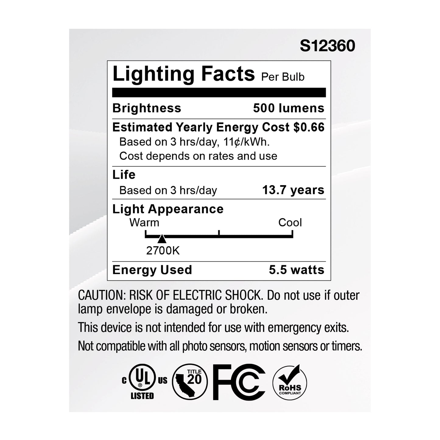 image of 5.5 Watt MR16 LED Spotlight - 2700K CCT - GU5.3 Base - 12 Volt