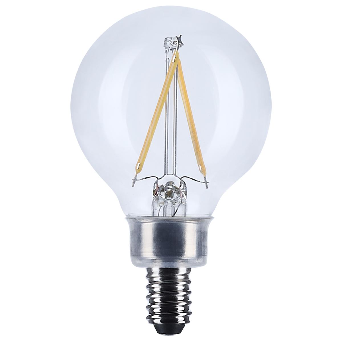 image of 3 Watt G16.5 LED - Candelabra Base - Clear - 3000K CCT - 120 Volt