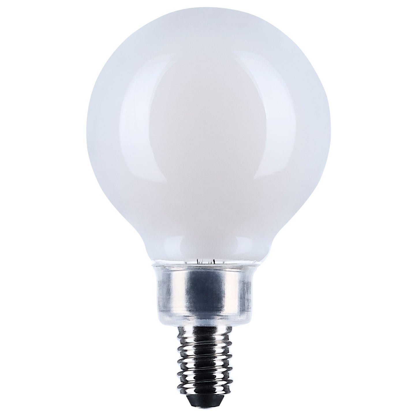 image of 4.5 Watt G16.5 LED - Candelabra Base - White Finish - 3000K CCT - 120 Volt