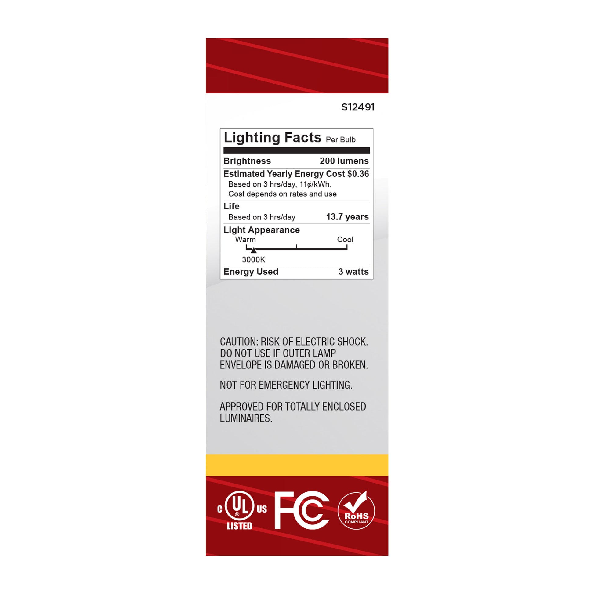 image of 3 Watt B11 LED - Candelabra Base - Frost Finish - 3000K CCT - 120 Volt