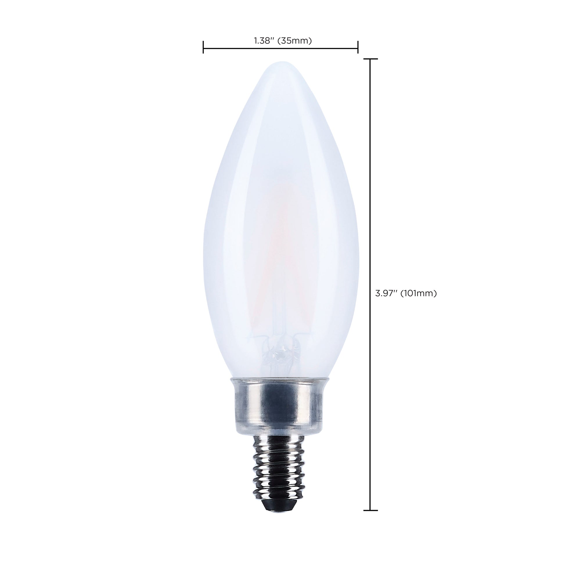 image of 3 Watt B11 LED - Candelabra Base - Frost Finish - 3000K CCT - 120 Volt