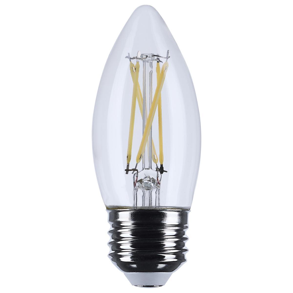 4 Watt B11 LED - Medium Base - Clear - 5000K CCT - 120 Volt
