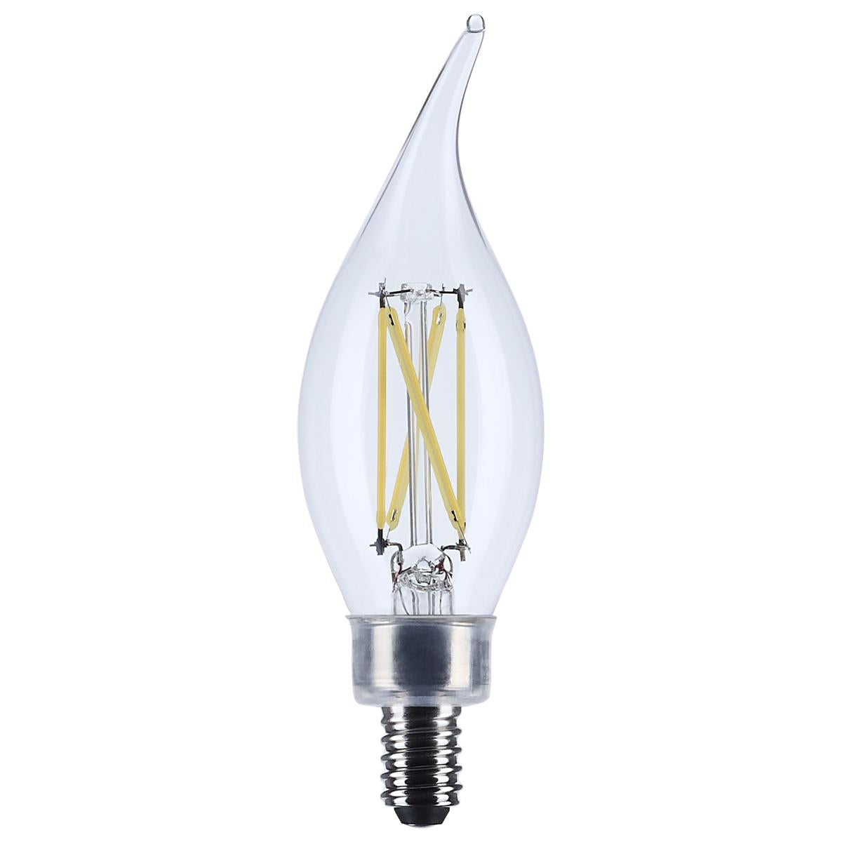 5.5 Watt CA10 LED - Candelabra Base - Clear - 3500K CCT - 120 Volt