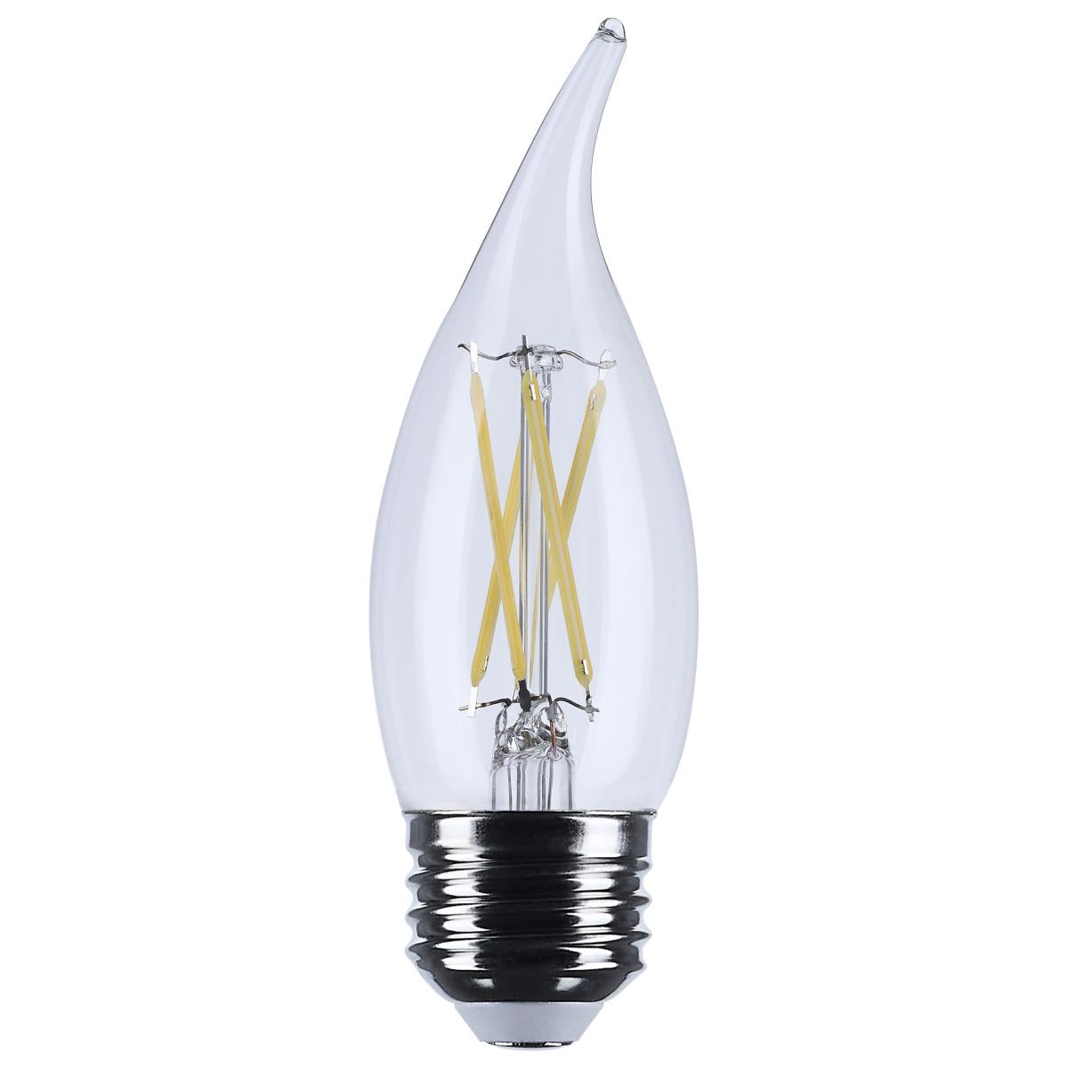 4 Watt CA10 LED - Medium Base - Clear - 5000K CCT - 120 Volt