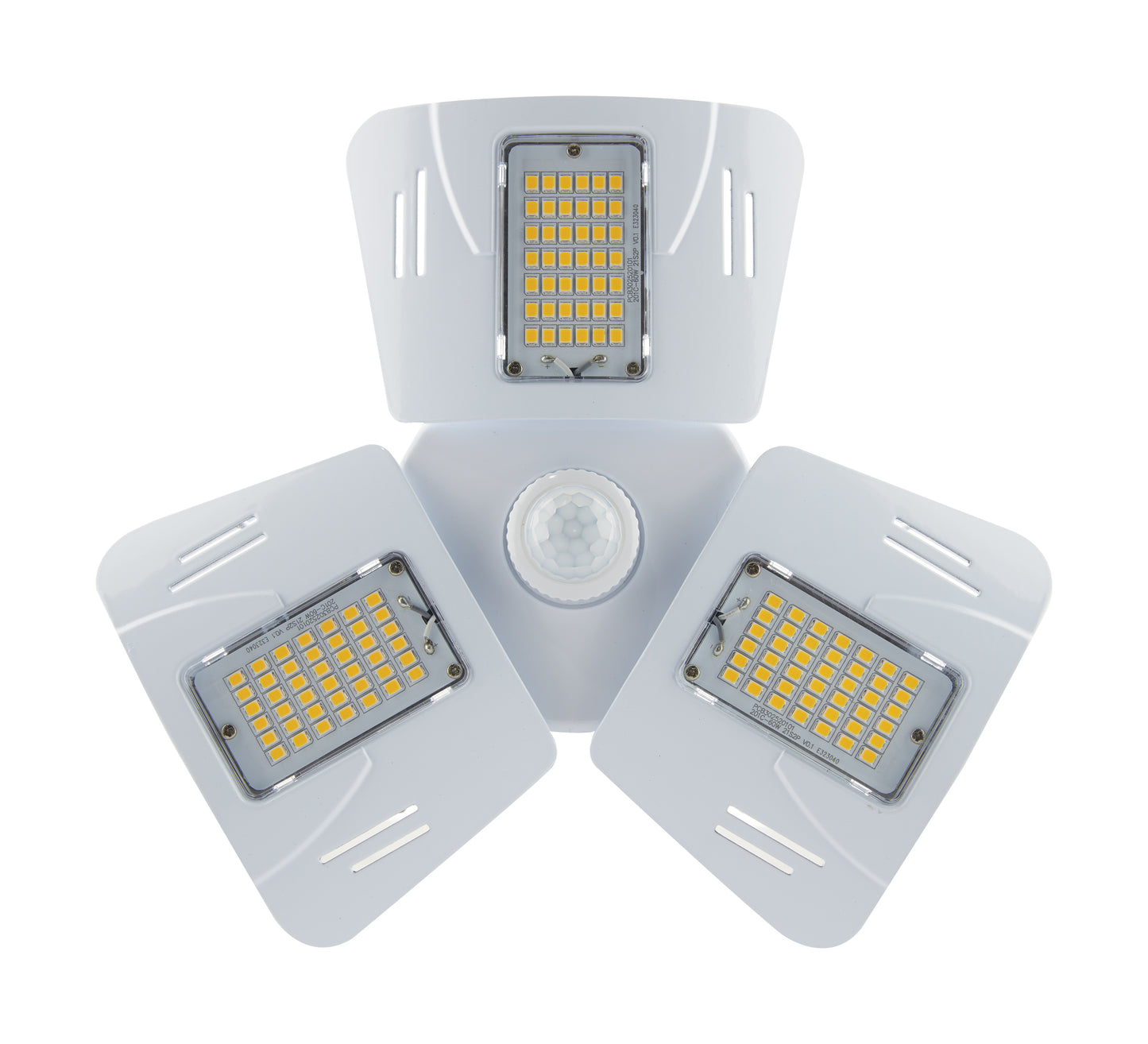 image of 60 Watt LED Motion Sensor Utility Light 4000K - Medium base - Adjustable Beam Angle - 100-277 Volt