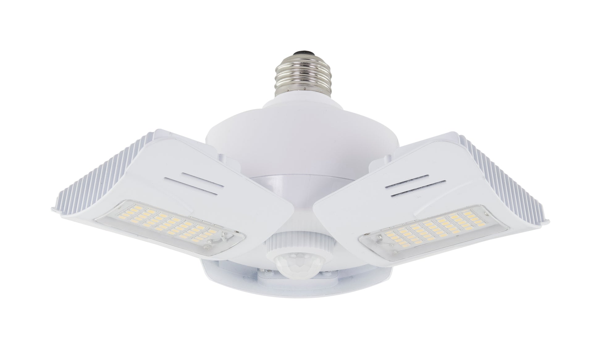 image of 60 Watt LED Motion Sensor Utility Light 4000K - Medium base - Adjustable Beam Angle - 100-277 Volt