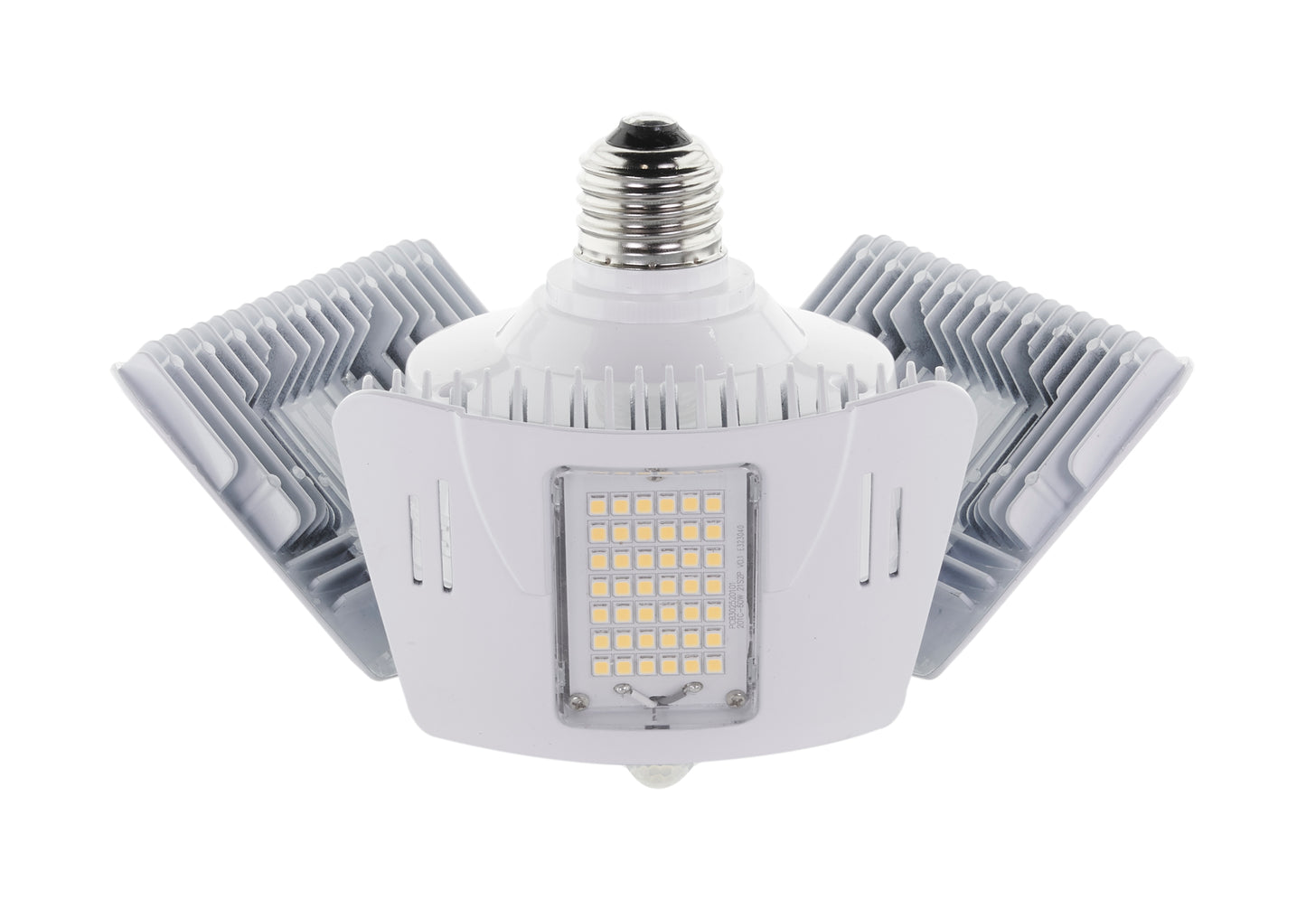 image of 60 Watt LED Motion Sensor Utility Light 4000K - Medium base - Adjustable Beam Angle - 100-277 Volt