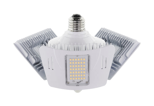 image of 60 Watt LED Motion Sensor Utility Light 4000K - Medium base - Adjustable Beam Angle - 100-277 Volt