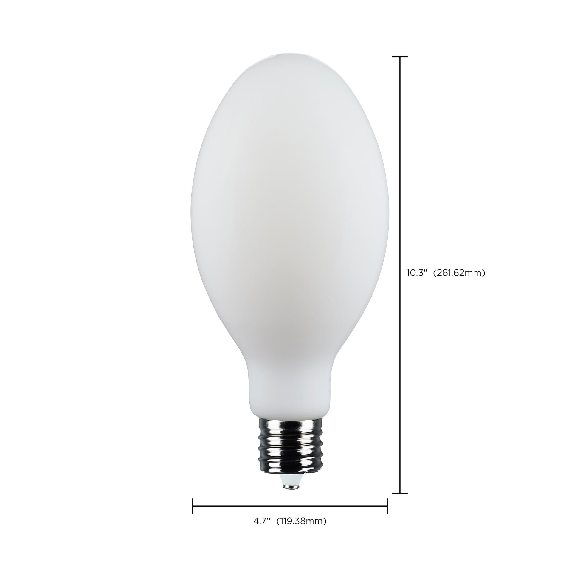 image of 62 Watt LED HID Replacement - ED37 - 5000K - Extended Mogul Base - White - 120-277 Range Voltage