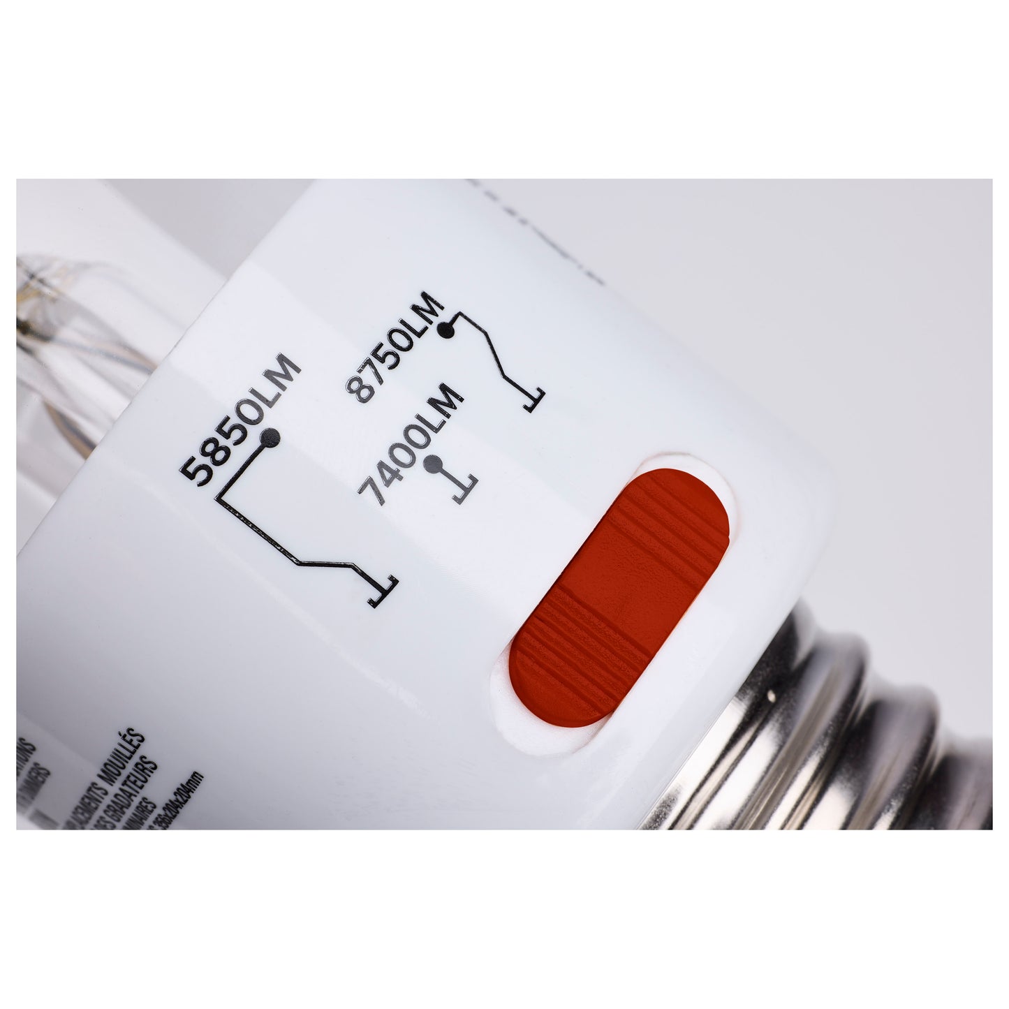 image of 30/38/45 Wattage Selectable LED HID Replacement - ED28 - 5000K - Mogul Extended Base - Clear - 120-277 Range Voltage