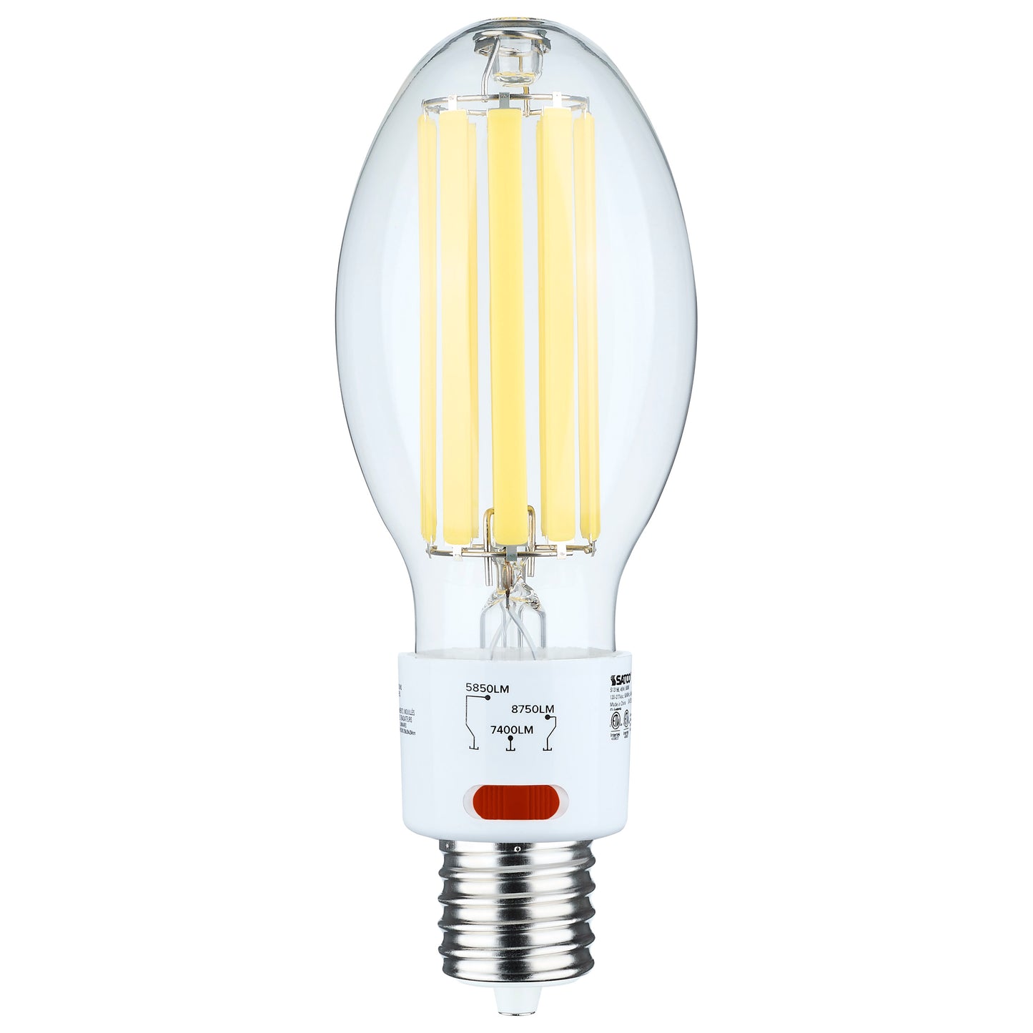 image of 30/38/45 Wattage Selectable LED HID Replacement - ED28 - 5000K - Mogul Extended Base - Clear - 120-277 Range Voltage