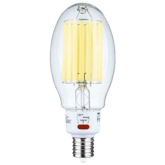 image of 60/68/85 Wattage Selectable LED HID Replacement - ED37 - 5000K - Mogul Extended Base - Clear - 120-277 Range Voltage