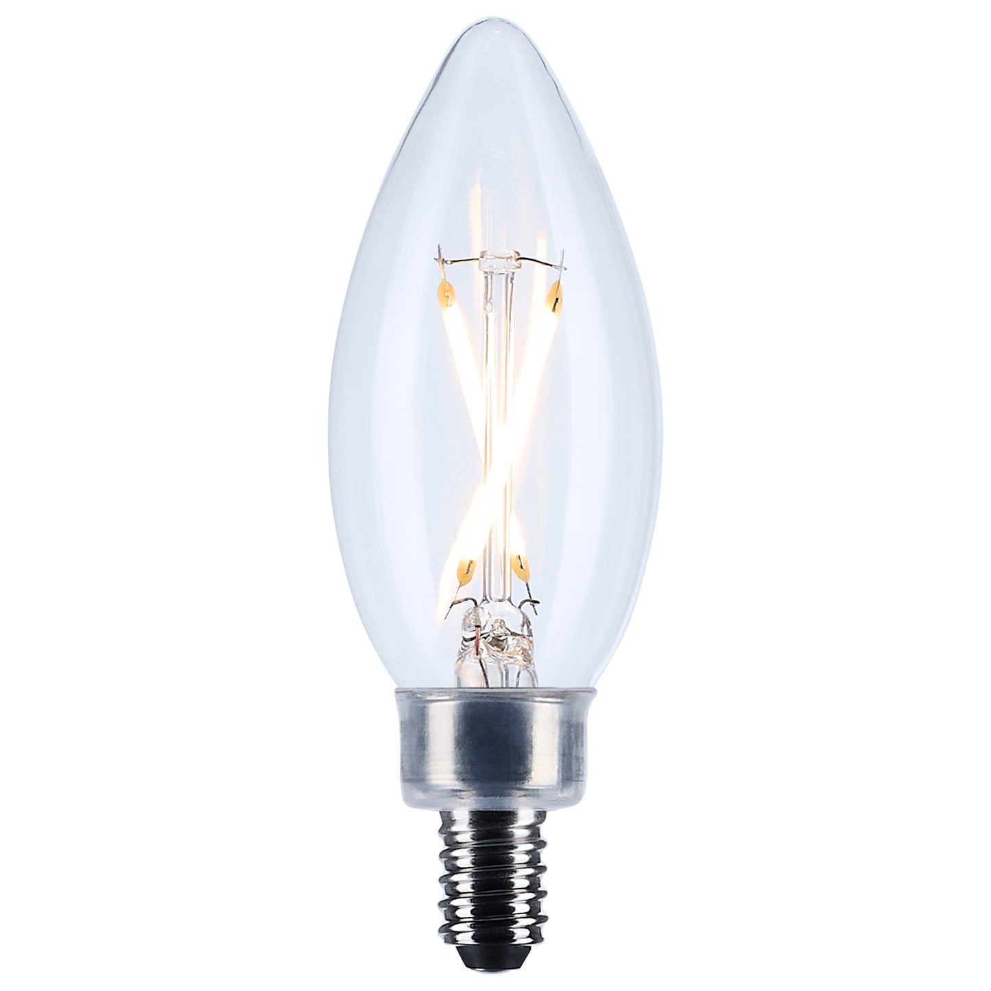 image of 3 Watt B11 LED - Clear - Candelabra base - 90 CRI - 2700K - 120 Volt