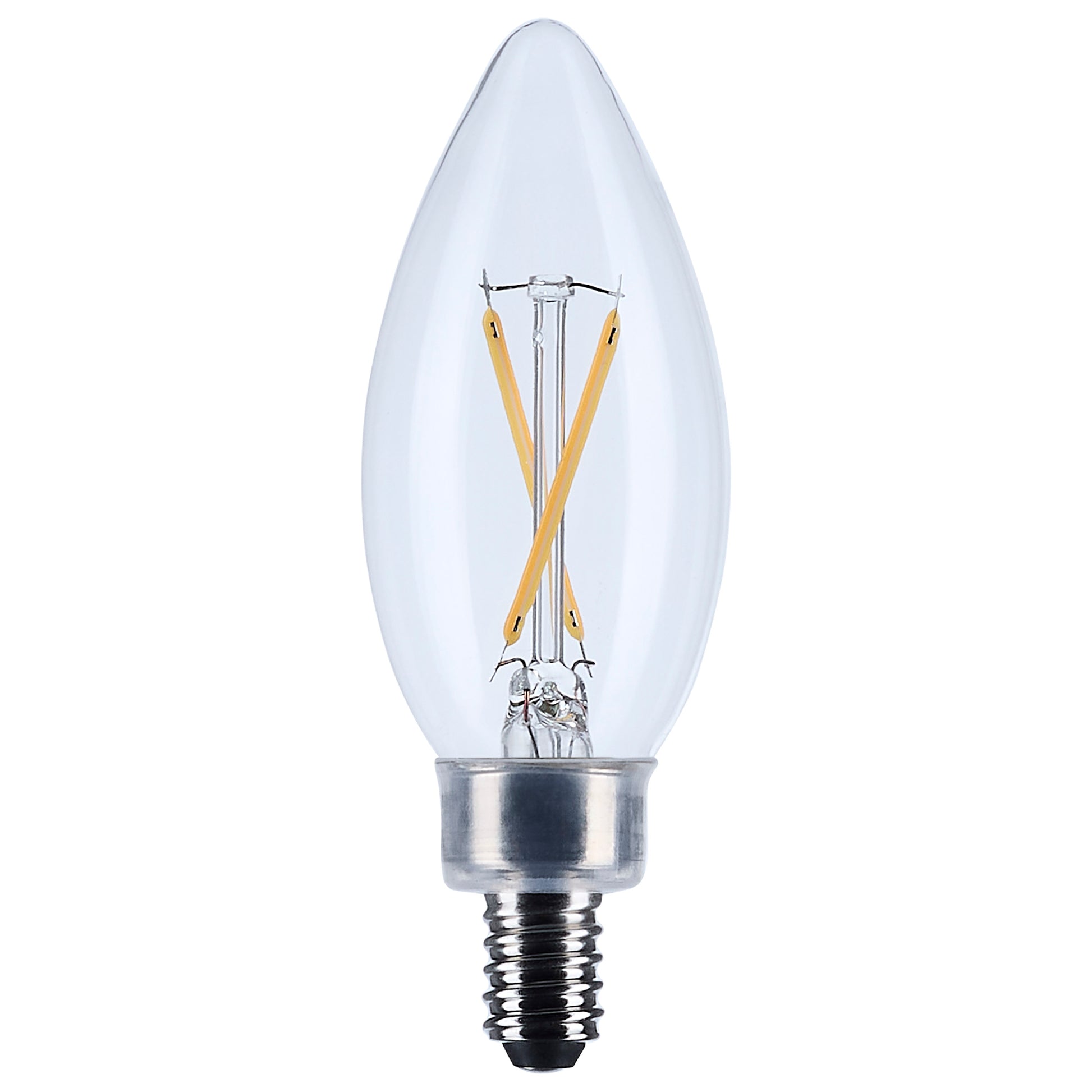 image of 3 Watt B11 LED - Clear - Candelabra base - 90 CRI - 2700K - 120 Volt