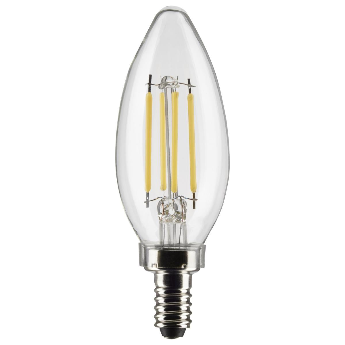 4 Watt B11 LED - Clear - Candelabra base - 90 CRI - 3500K - 120 Volt