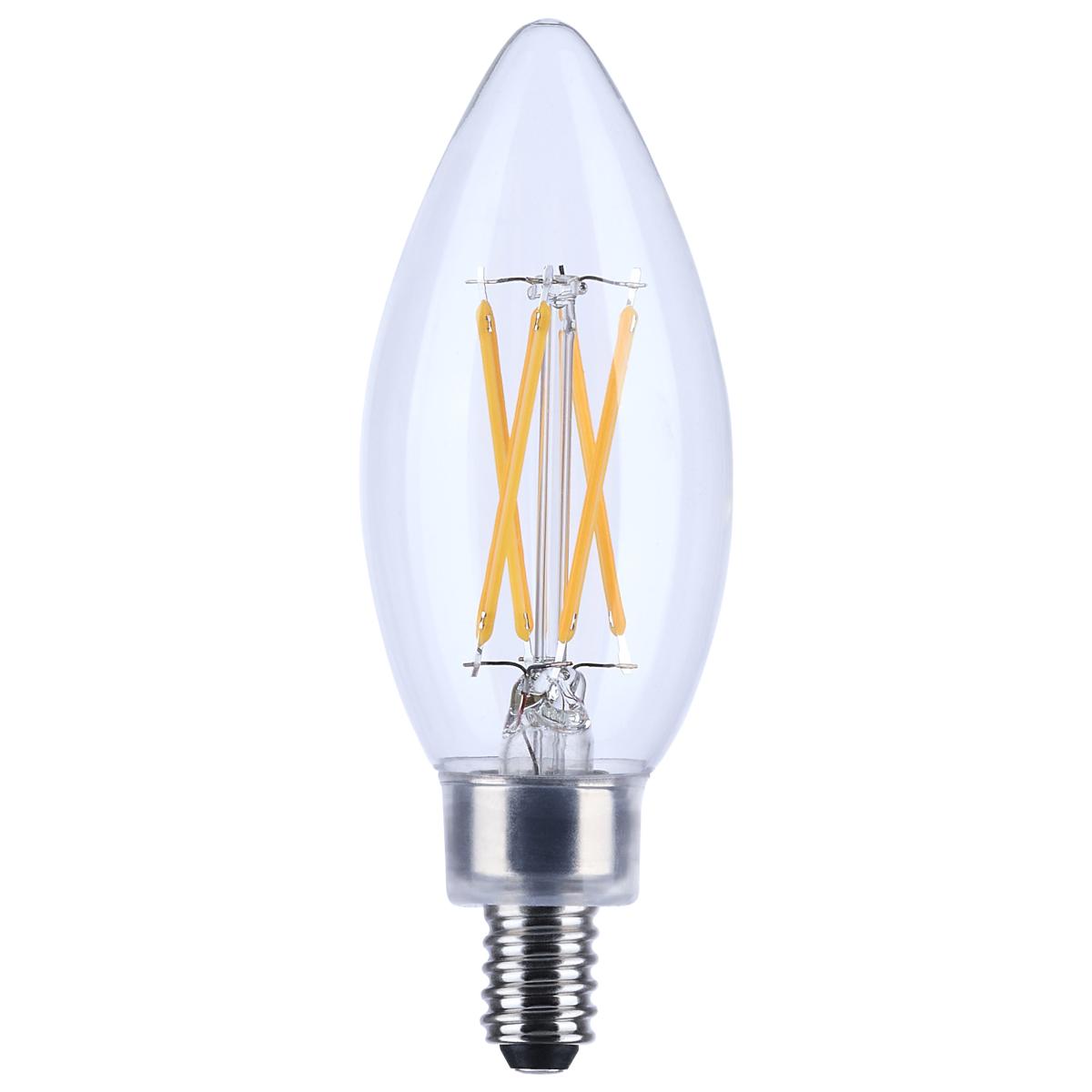 5.5 Watt B11 LED - Clear - Candelabra base - 90 CRI - 3000K - 120 Volt