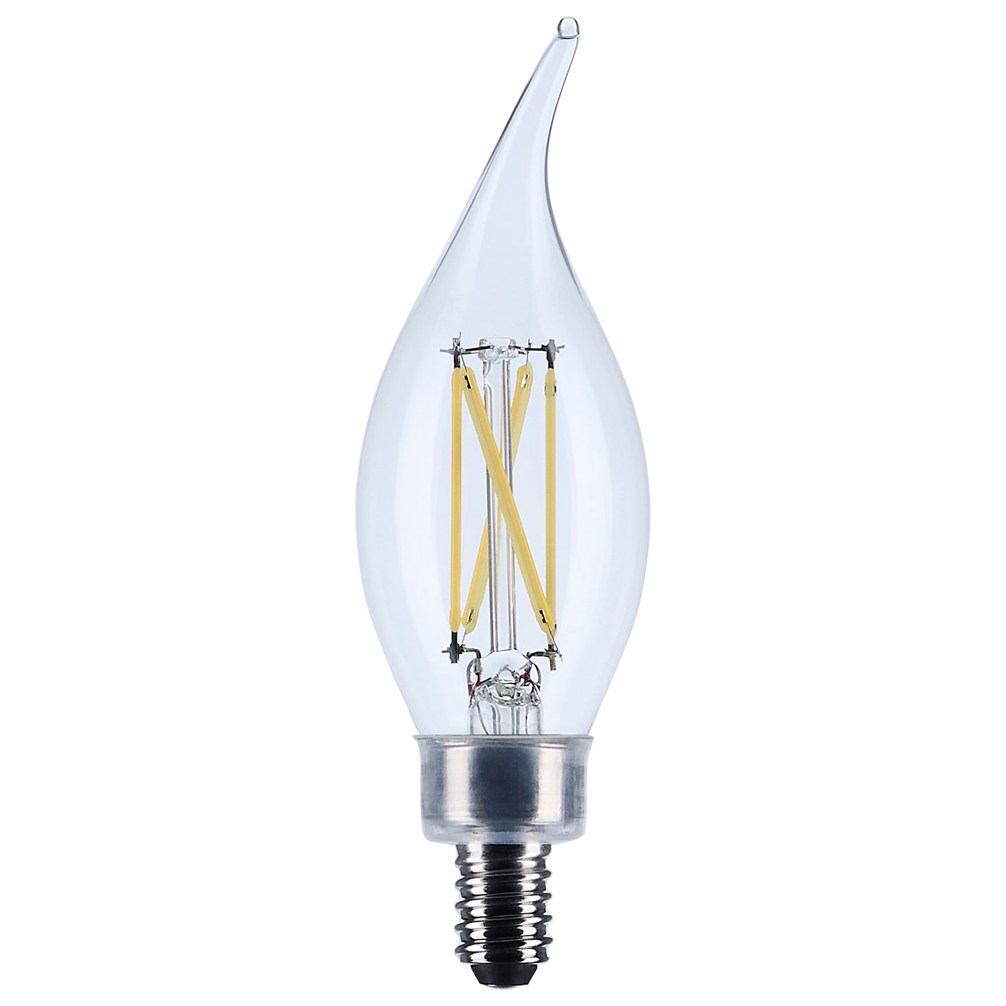image of 4 Watt CA10 LED - Clear - Candelabra base - 90 CRI - 2700K - 120 Volt