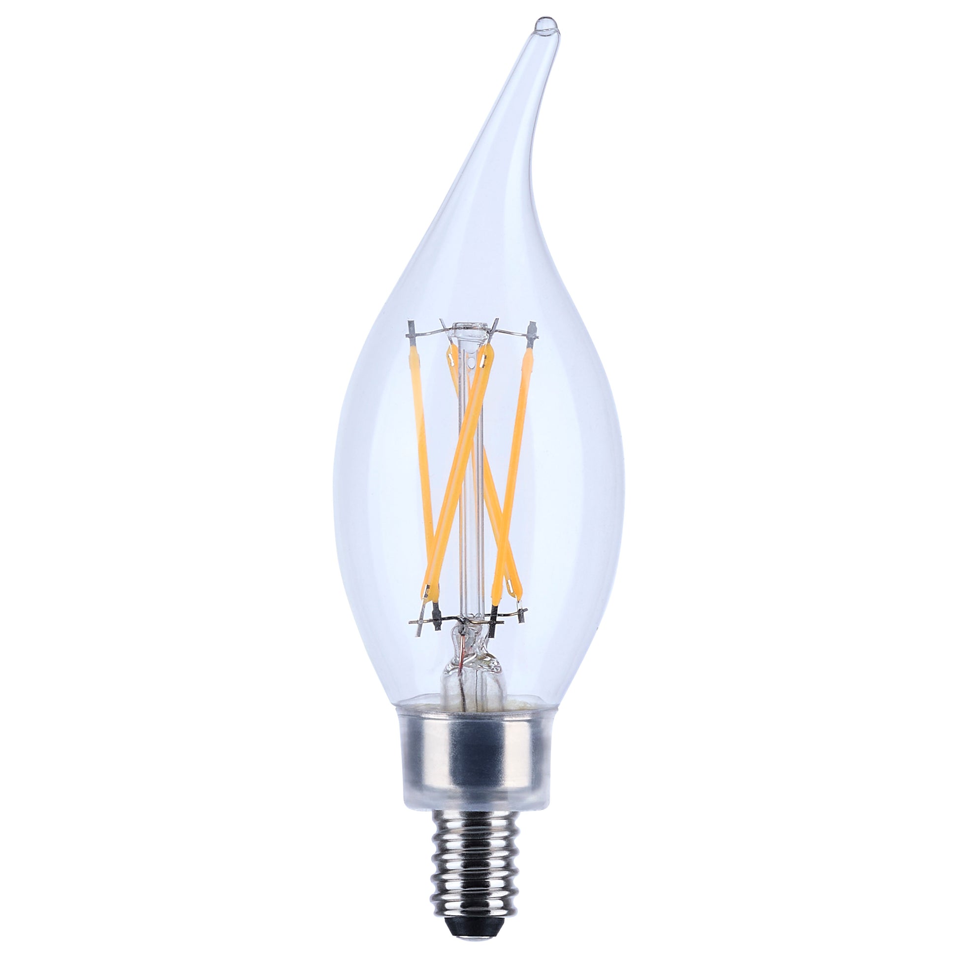 image of 5.5 Watt CA10 LED - Clear - Candelabra base - 90 CRI - 2700K - 120 Volt