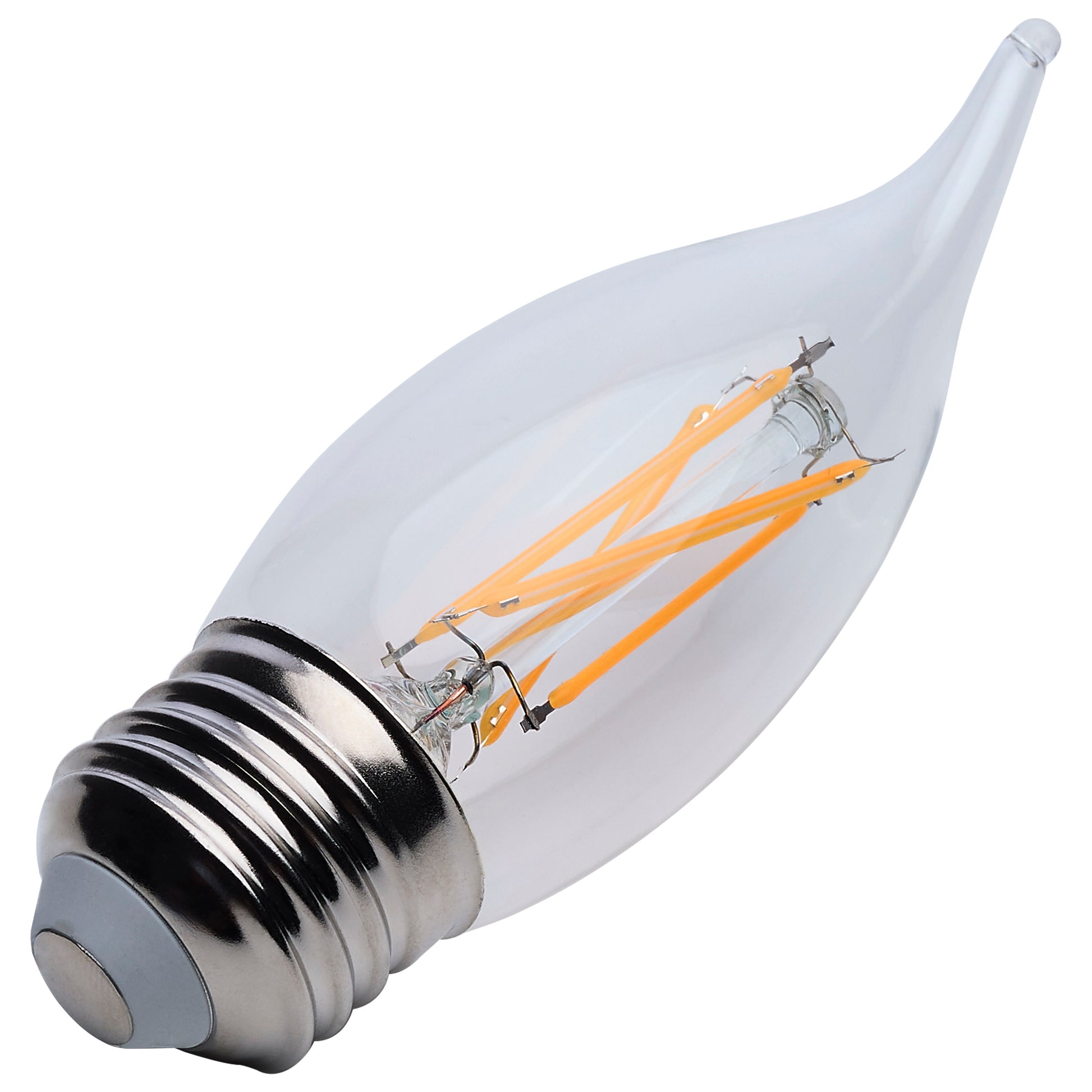 image of 5.5 Watt CA10 LED - Clear - Medium base - 90 CRI - 2700K - 120 Volt