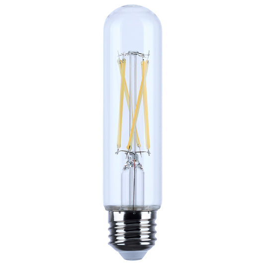 image of 8 Watt T10 LED - Clear - Medium base - 90 CRI - 2700K - 120 Volt