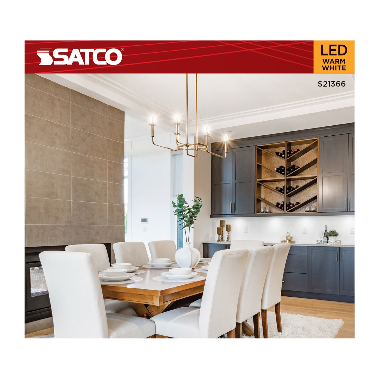 image of 4 Watt B11 LED - Clear - Candelabra base - 90 CRI - 2700K - 120 Volt - 3-Pack